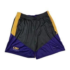 Mens Nike DriFit LSU Tigers On Field Athletic Shorts Medium 31x7 "Logo Damaged'